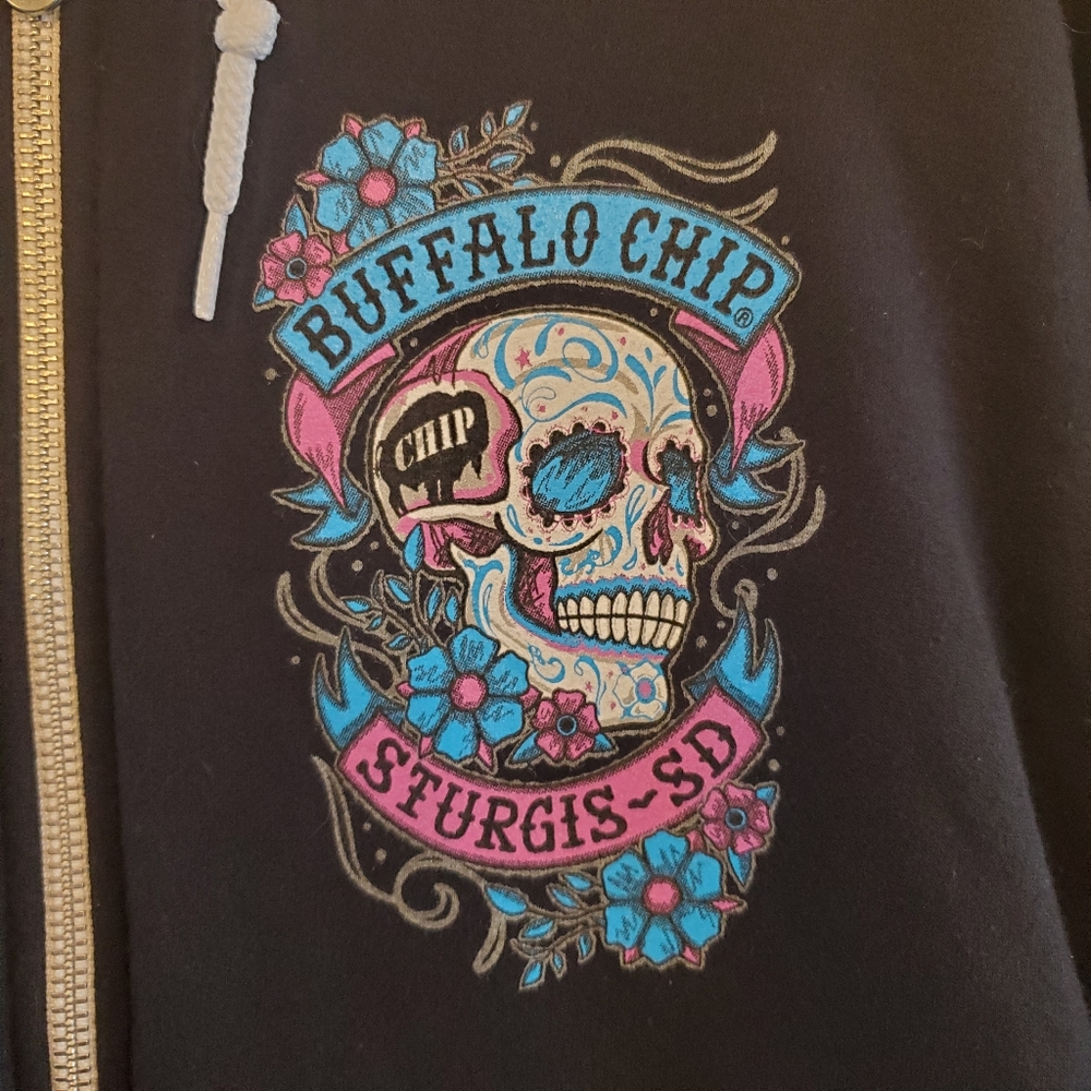 Sturgis Motorcycle Rally Zip Sweater - Picture 2 of 5